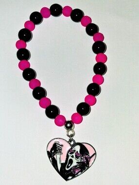 ⭐️ GHOST FACE HANDMADE BRACELET